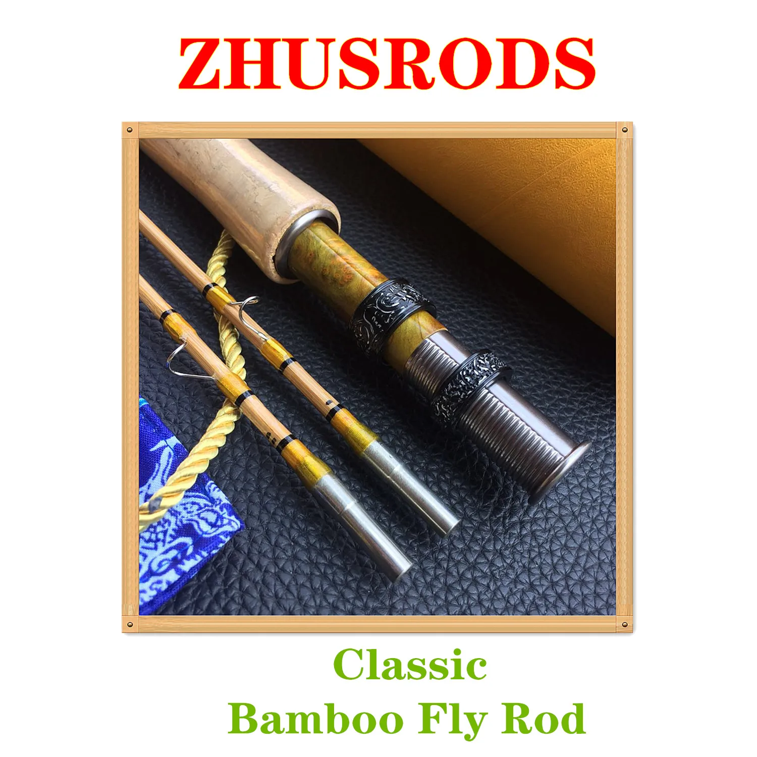 ZHUSRODS Classic Handcrafted Bamboo Fly Rod 6ɶ&quot 3wt / 7ɰ&quot 4wt | Спорт и развлечения