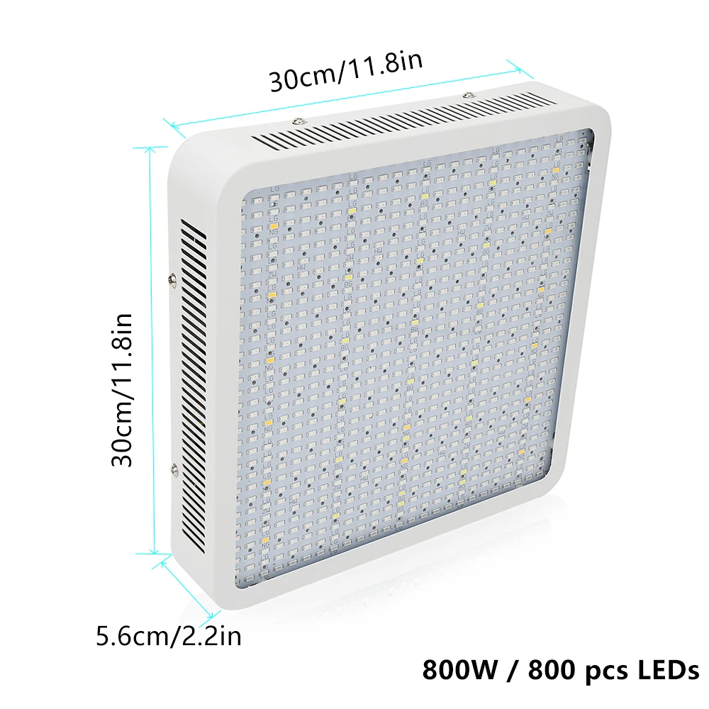 LVJING Full Spectrum Led Grow Light 600W 800W Fitolampy for Plants Growth Lamp Hydroponics Indoor Greenhouse Vegs Plant Tent|full spectrum|led