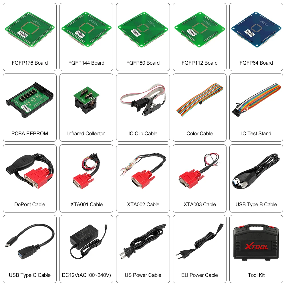 XTOOL KC501 OBD2 чип и ключевой программатор работает для Benz Инфракрасный ключ