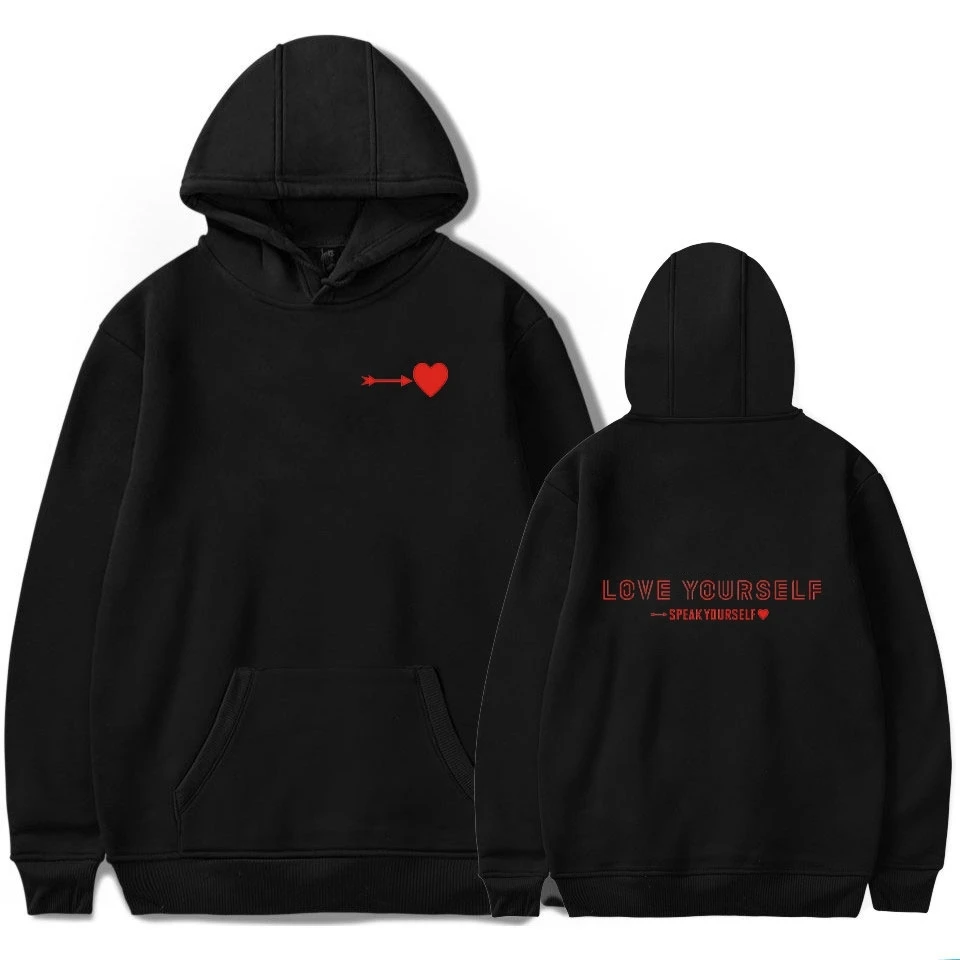 

Bangtan Boys love yourself speak yourself world tour Hoodies & Sweatshirts Women's Hoodie Round Neck K-pop Casual Sweatshirt