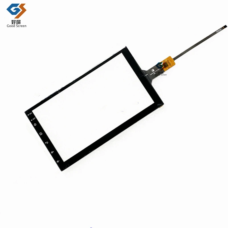 7 inch Black Glass for Podofo 8227L-DEMO GPS car navigation radio DVD multimedia player capacitive touch screen digitizer sensor |