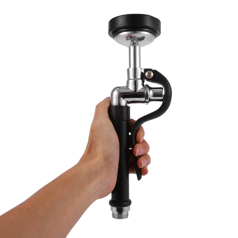 

Pre Rinse Sprayer Commercial Kitchen Faucet Parts Chrome Finished (Black)