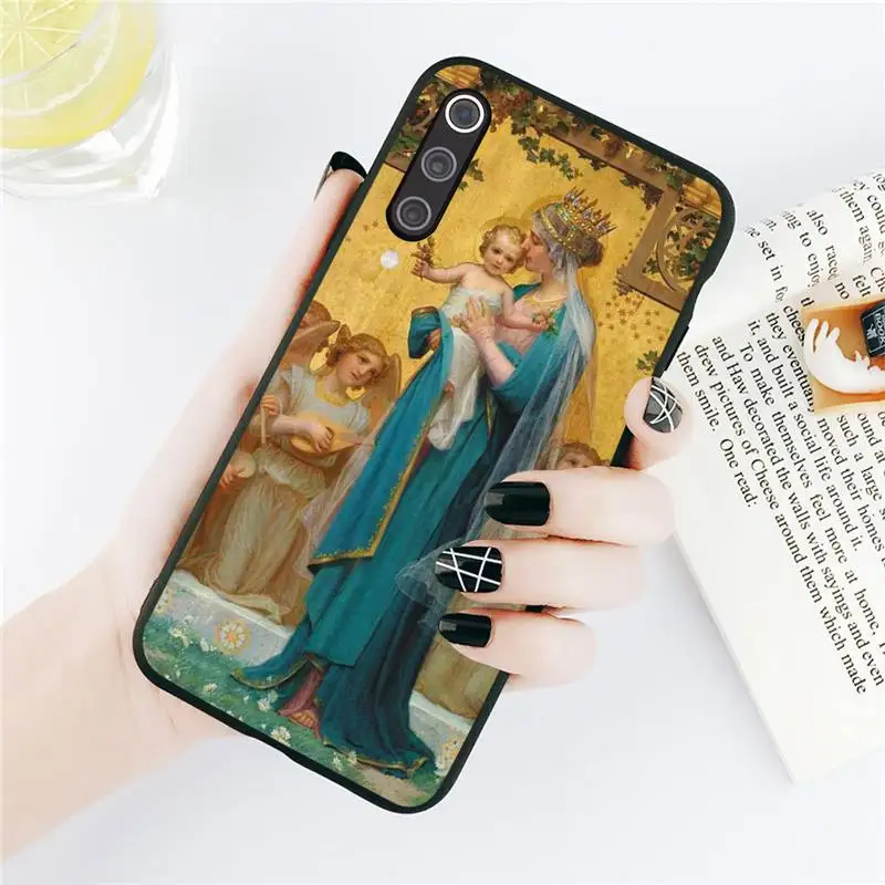 

Virgin Mary Christian Christmas baby Phone Cases For Xiaomi Redmi note 7 8 9 t k30 max3 9 s 10 pro lite funda coque