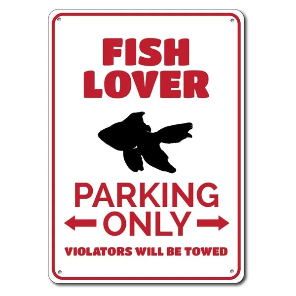 

Fish Lover Sign Metal Tin Sign Metal Sign,Fish Lover Gift, Fish Lover Decor, Fish Gift, Fish Owner Gift,