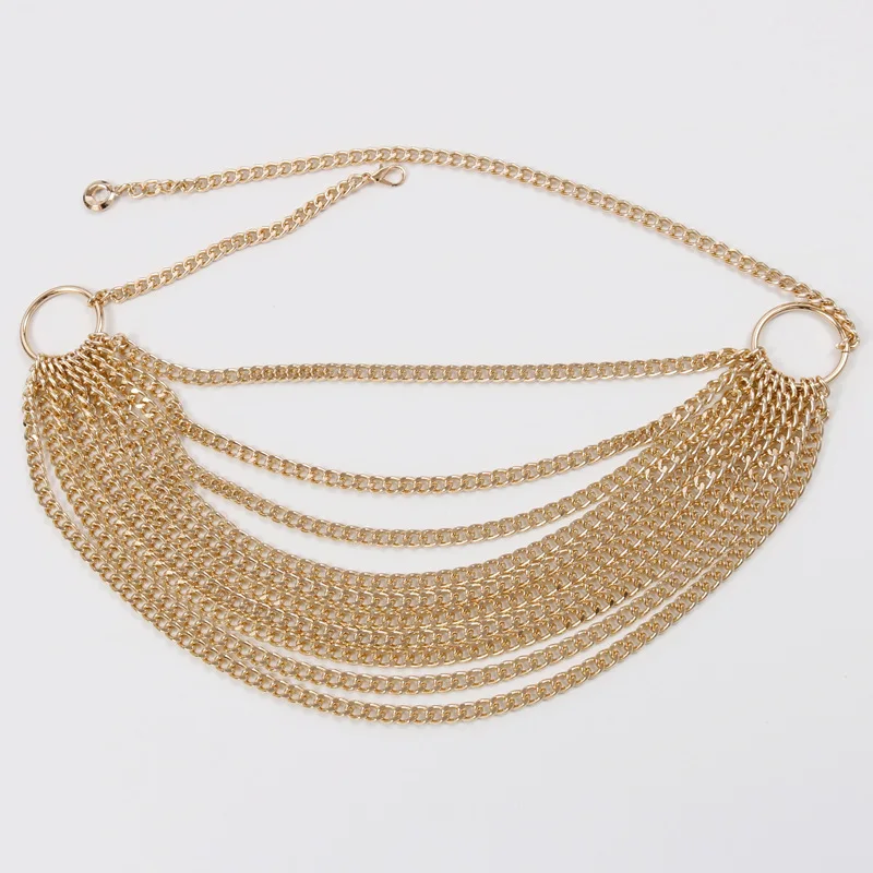 

Personalized chain buckle ladies all-match clothing women's belts fashion decorations multi-function dress waist chain belt