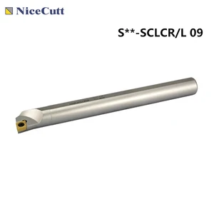Токарные инструменты Nicecutt, токарный станок с ЧПУ S **-SCLCRL 09, держатель инструмента с ЧПУ для резки с карбидной вставкой, лезвие CCMT
