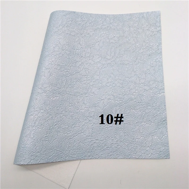 Glitterwishcome 21X29 см A4 размер винил для бантов кружево тиснение искусственная ткань, синтетическая искусственная кожа листы для бантов, GM608A - Цвет: 10