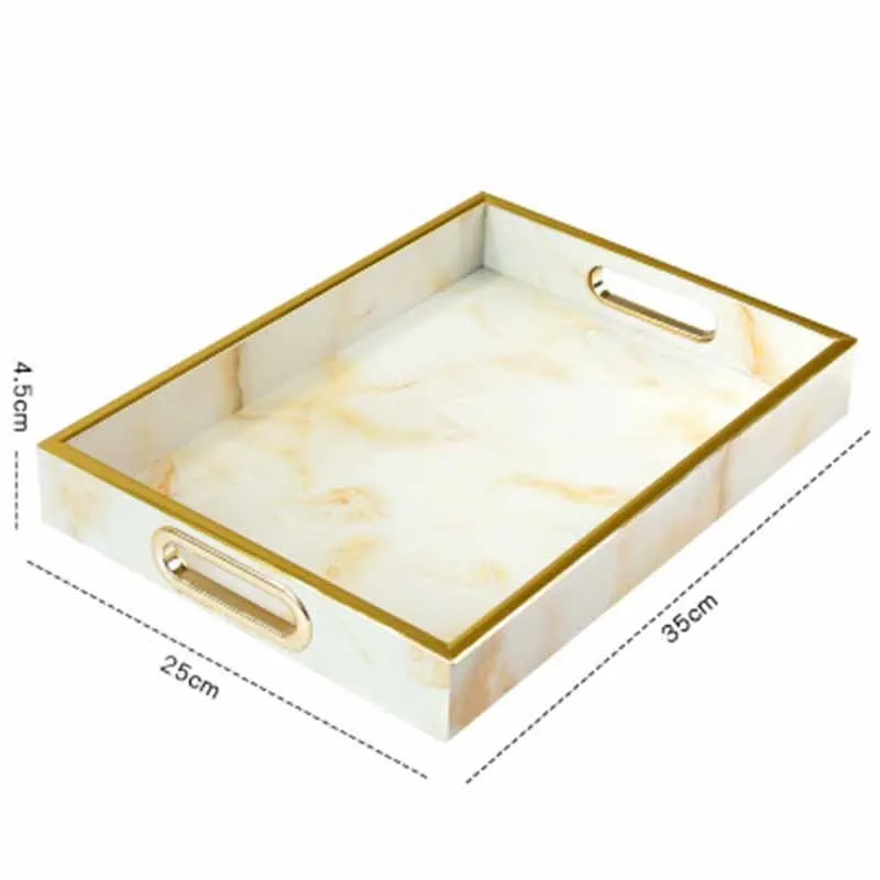 Поднос для хранения мраморного узора полимерная витрина ювелирных изделий