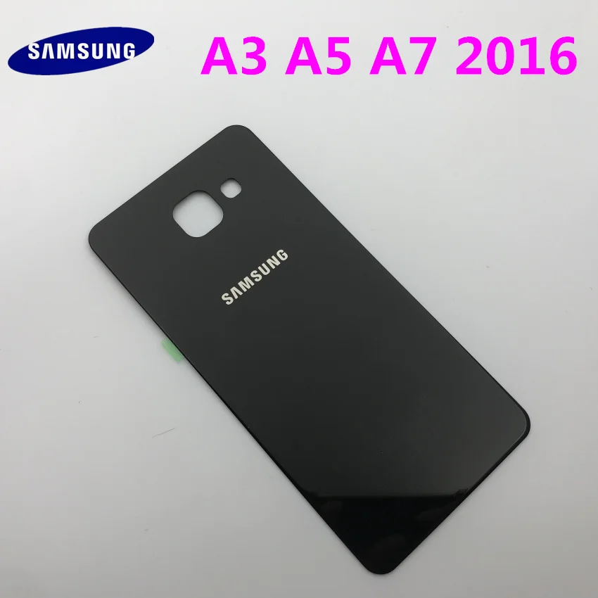 Задняя панель батареи Стекло задняя дверь Крышка для samsung Galaxy A3 A310 A310F A5 A510 A510F A7 A710 A710F() предварительно клейкие наклейки