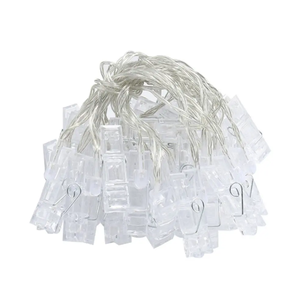 Светодиодный светильник клипса для украшения интерьера Рождественская гирлянда