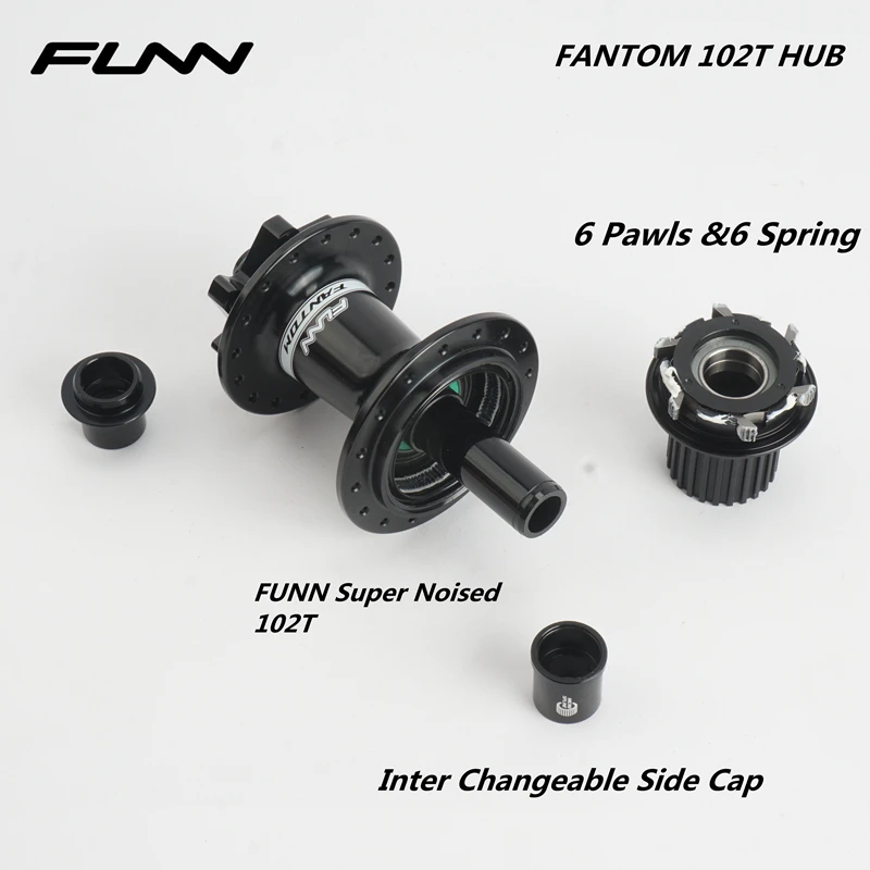 FUNN FANTOM 102T BOOST HUB MTB горный велосипед 4 уплотнительных подшипника 110 148 32 отверстия