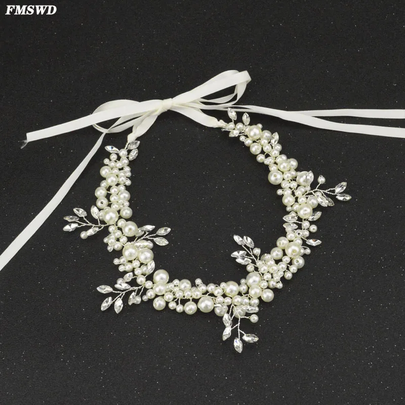 FMSWD роскошная модная цепочка на голову для невесты аксессуары волос с