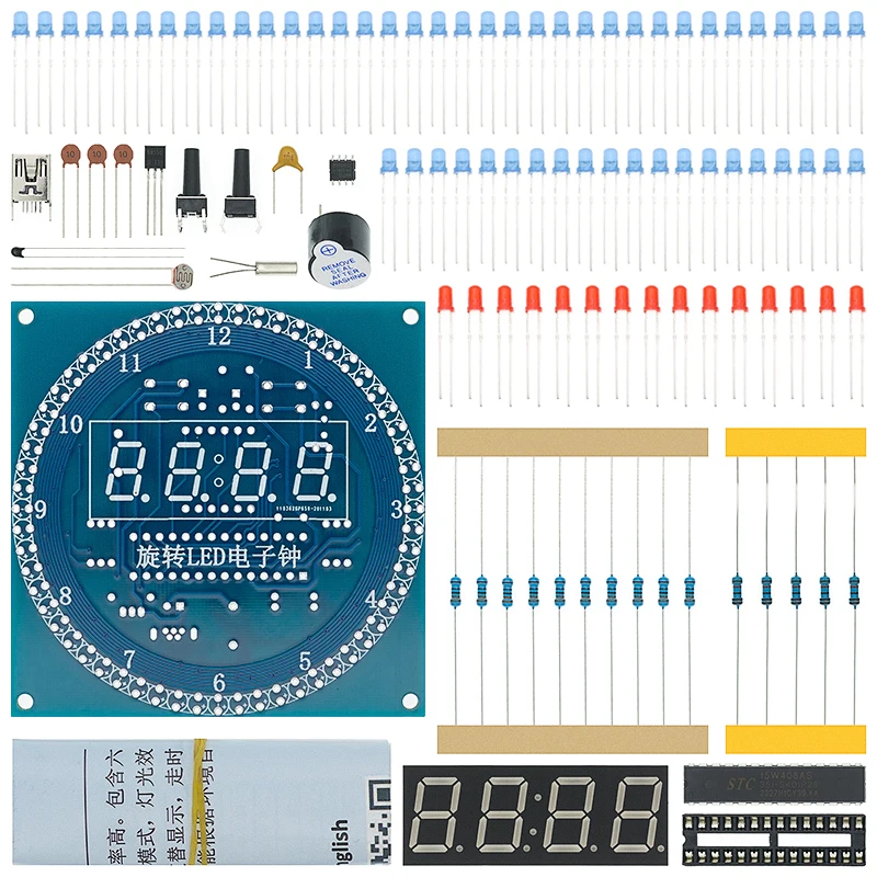 1 шт. DIY вращающийся цифровой светодиодный Дисплей модуль GSM сигнализация