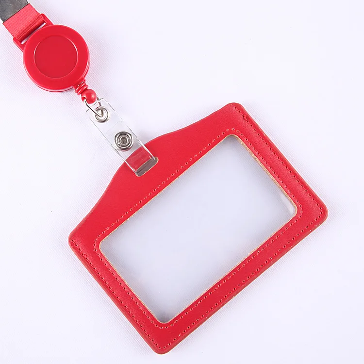 1 шт. из искусственной кожи для бейджа пройти доступ карты Чехол Крышка случая