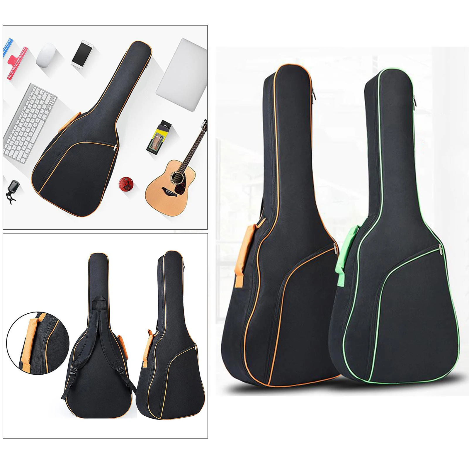 

41''Acoustic Guitar Bag Waterproof Guitar Case Gig Bag 10MM Padding Backpack