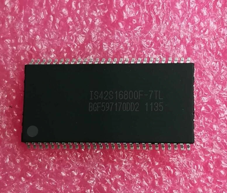 

5PCS/LOT IS42S16800F-7TL IS42S16800F-7TLI-TR DRAM Chip SDRAM 128Mbit 8Mx16 3.3V 54-Pin TSOP-II
