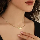 Женское Ожерелье 2021, золотая цепочка Фигаро под заказ, ожерелье из нержавеющей стали, женские персонализированные ювелирные изделия