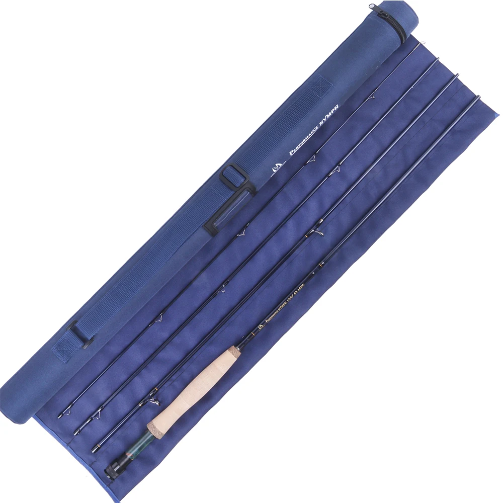 Maximumcatch 10FT-11FT 2/3/4WT 4Sec Нимфа Fly Удочка IM10 графитовая углеродная волокна быстрое действие Fly стержень с Нимфа линии - Цвет: performance