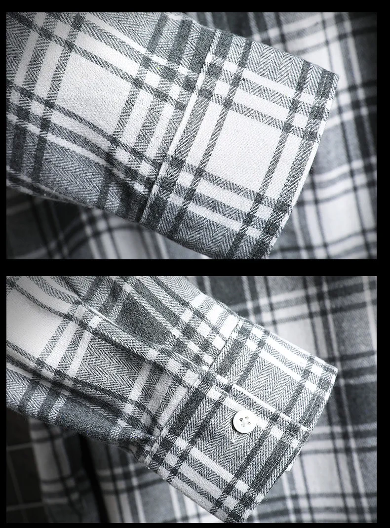 

Casual Spring Autumn Plaid Shirt Men Long Sleeve High Quality 2020 Japan Style Loose Streetwear Shirts Plus Size M-5XL Clothes