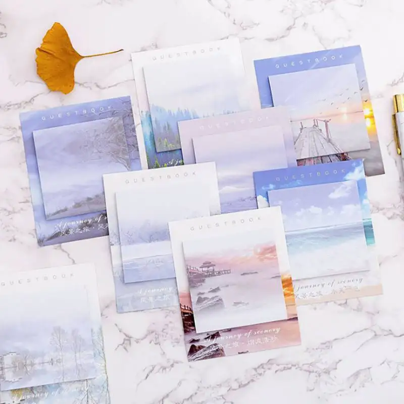 30 шт. самоклеящиеся блокноты из серии альбомов настольные для записей бумажная