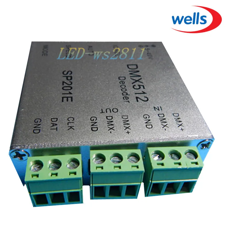 Новый декодер DMX 512 простой в использовании для ws2811 ws2801 ленты 5 В ~ 40 в|dmx decoder|dmx 512dmx