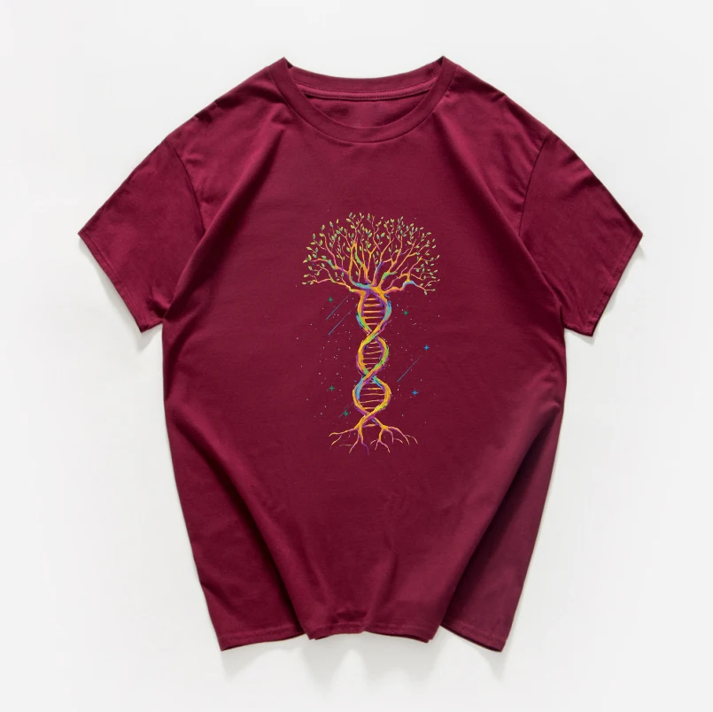 Geek Gene tree, новинка, саркастическая забавная футболка для мужчин, научная химия, биология, география, уличная футболка классная футболка, homme