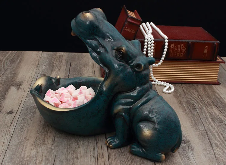 Смола Бегемот декоративная статуэтка образования ремесла Скульптура аксессуары