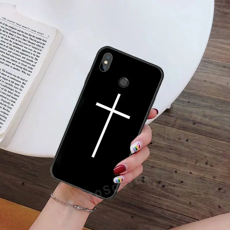 

Jesus Christ Cross faith pattern Phone Case For Xiaomi Redmi note 7 8 9 t max3 s 10 pro lite Luxury brand shell funda coque