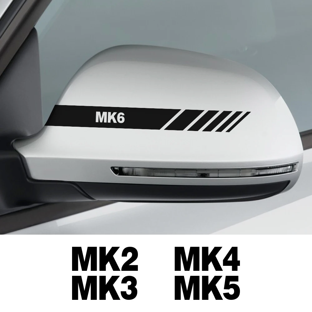 Виниловые наклейки на автомобильное зеркало заднего вида для VW Volkswagen Golf 4 7 5 6 MK2 MK3