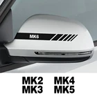 Виниловые наклейки на автомобильное зеркало заднего вида для Volkswagen Golf 4, 7, 5, 6, MK2, MK3, MK4, MK5, MK6, MK7, MK8