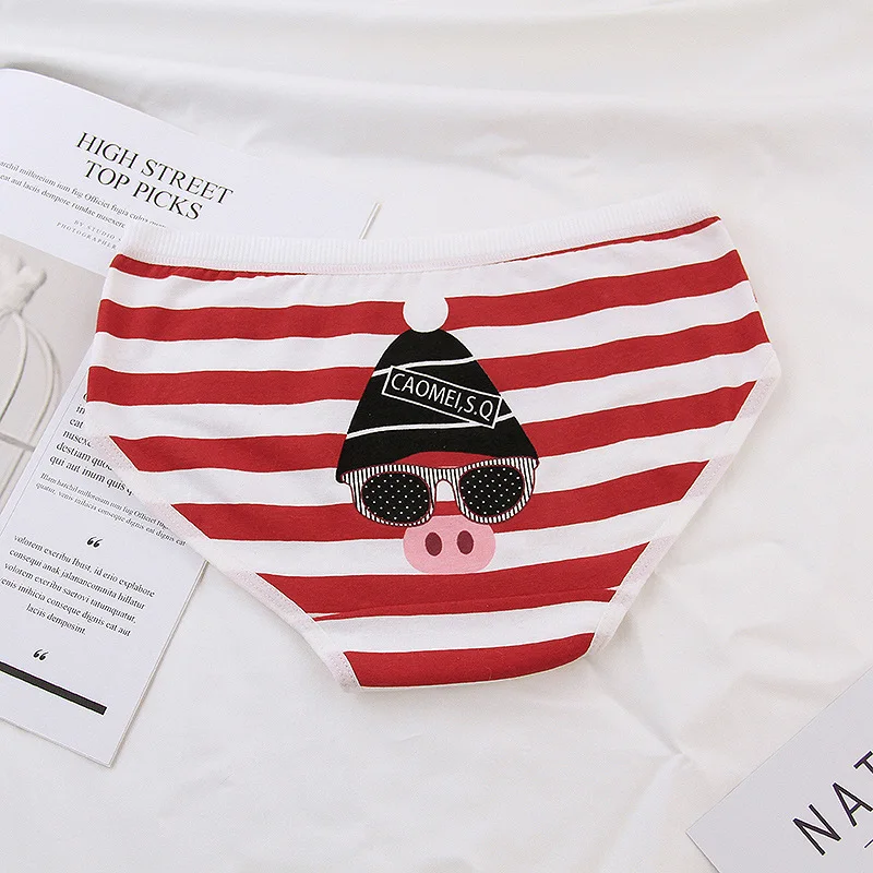 2019 трусы для девочек женские трусики хлопковое нижнее белье с принтом свинки