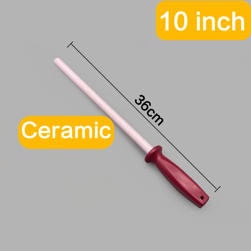 

Knife Sharpener Rod Professional Chef Honing Steel For Kitchen Knife Ceramic material sharpening system Sharpening steel