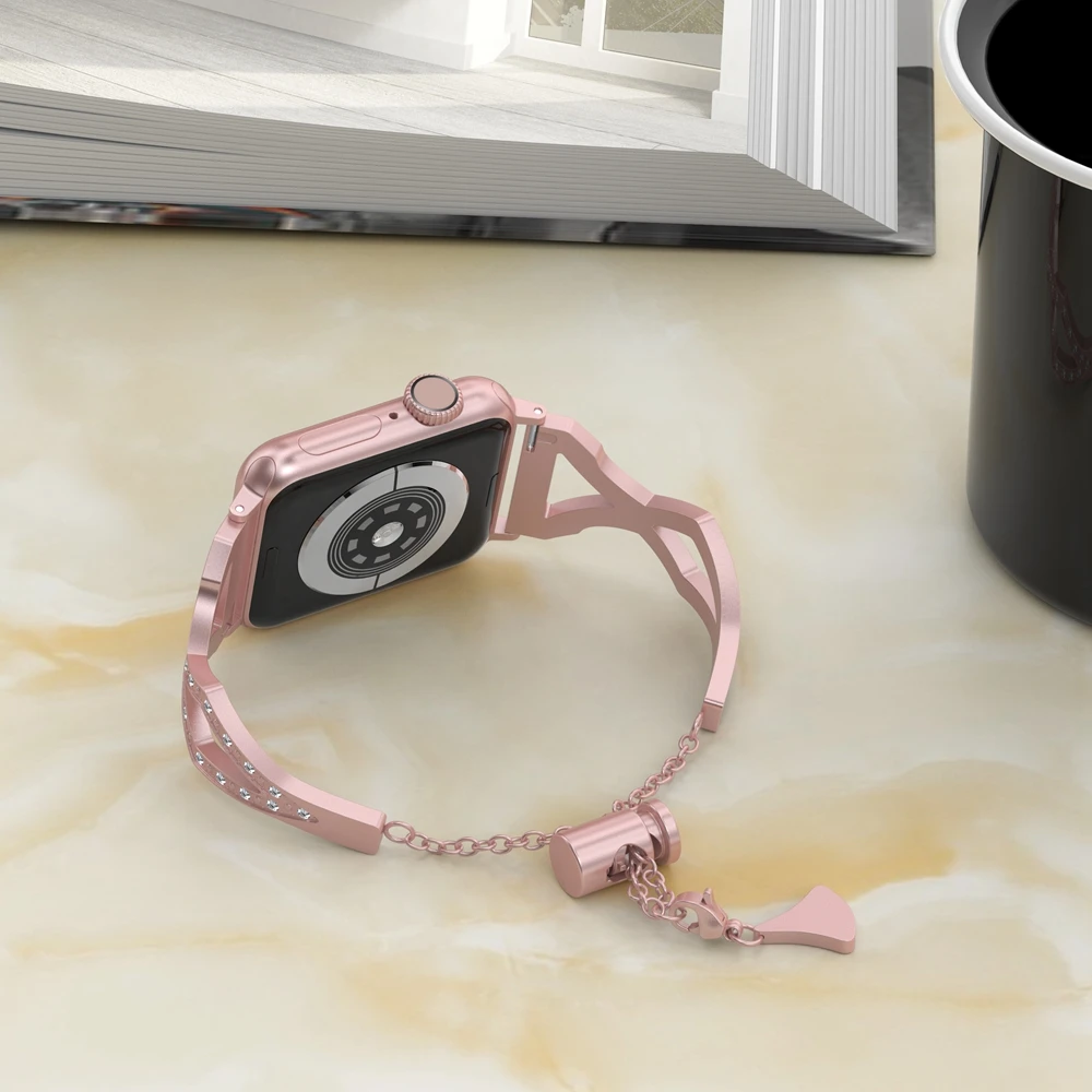 Ремешок из нержавеющей стали для Apple Watch Band iWatch 4 3 2 42 мм/38 мм/44 мм/40 мм | Наручные