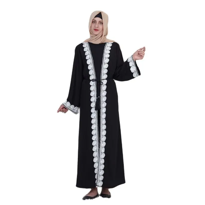 F809 абаи кимоно мусульманский кардиган хиджаб платье турецкая исламская одежда