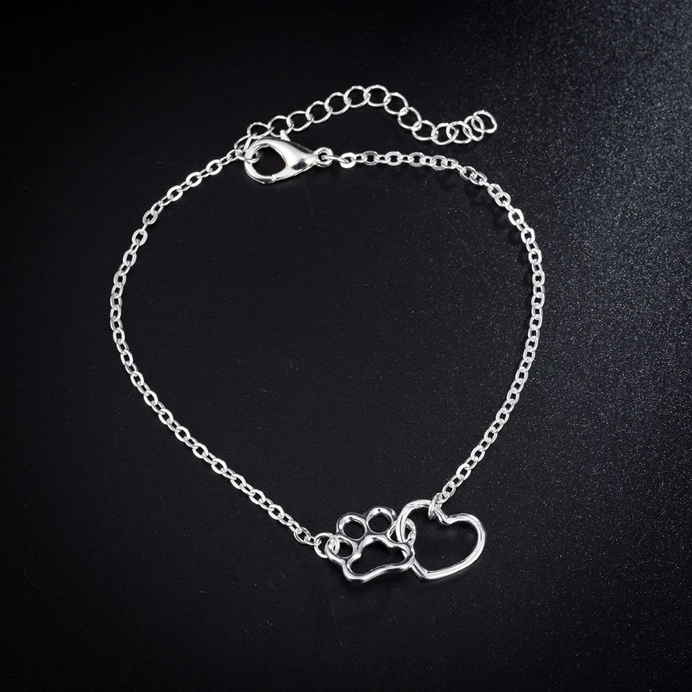 Женский браслет с подвесками в виде кошек и собак|Цепочки браслеты| |