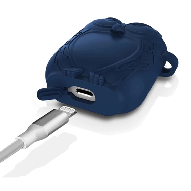 Силиконовый чехол для наушников в форме совы, силиконовый чехол для Apple Airpods