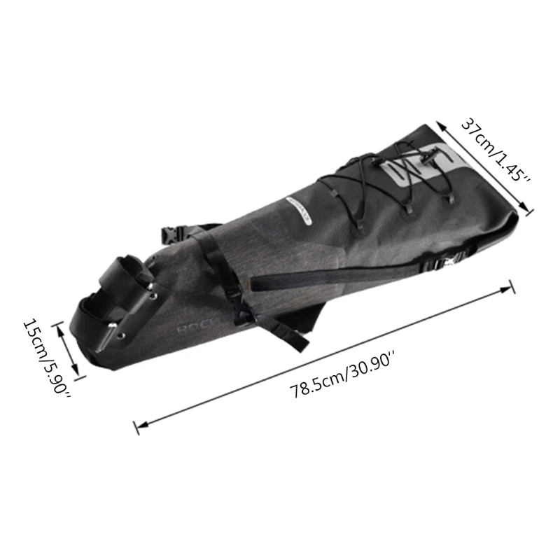 

Waterproof Bike Bicycle Saddle Bag Reflective Large Capacity Foldable Tail Rear Bag Cycling MTB Trunk Pannier Backpack