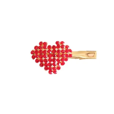 

Fashion Heart Shape Pearl Rhinestone Hair Clips For Women Hairpins Shiny Heart Hairgrip Fashion Hair Accessories Gift