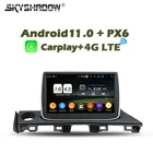 720P Автомобильный DVD-плеер DSP IPS TDA7851 Android 11 Восьмиядерный 4 Гб ОЗУ GPS RDS радио WIFI Bluetooth 5,0 для Mazda 6 Atenza 2016 2017