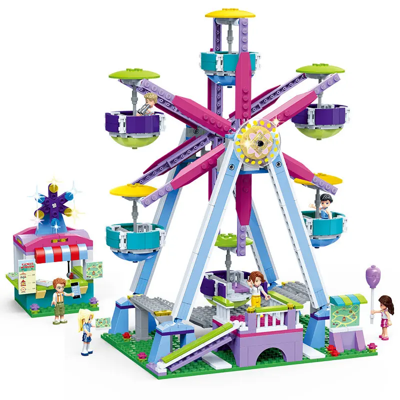 Девочки Совместимость Друзья серии парк развлечений колесо обозрения модель