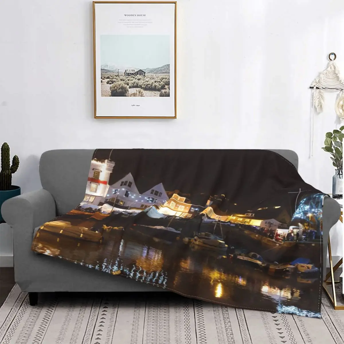 

Manta de Dartmouth At Night, cubrecama, funda de cama a cuadros, manta Kawaii, manta ponderada