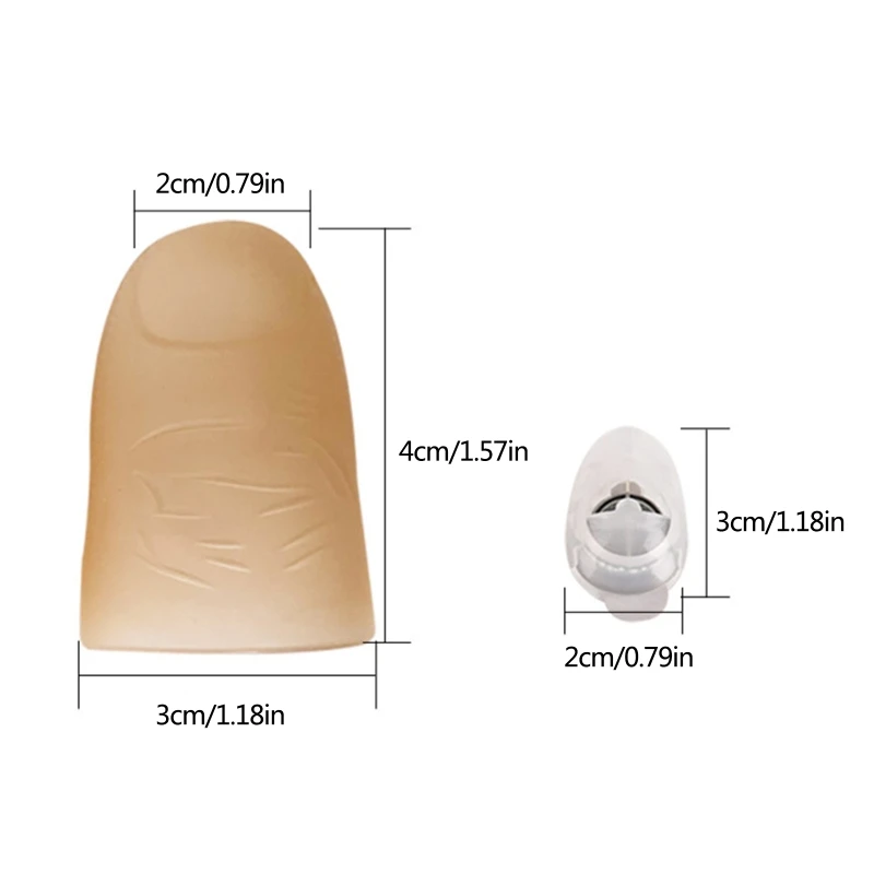 

1 Pair LED Finger Lamp Glowing Magic Thumbs Tip Light Luminous Creative Finger Light for Halloween Concert Bar Props 85LB