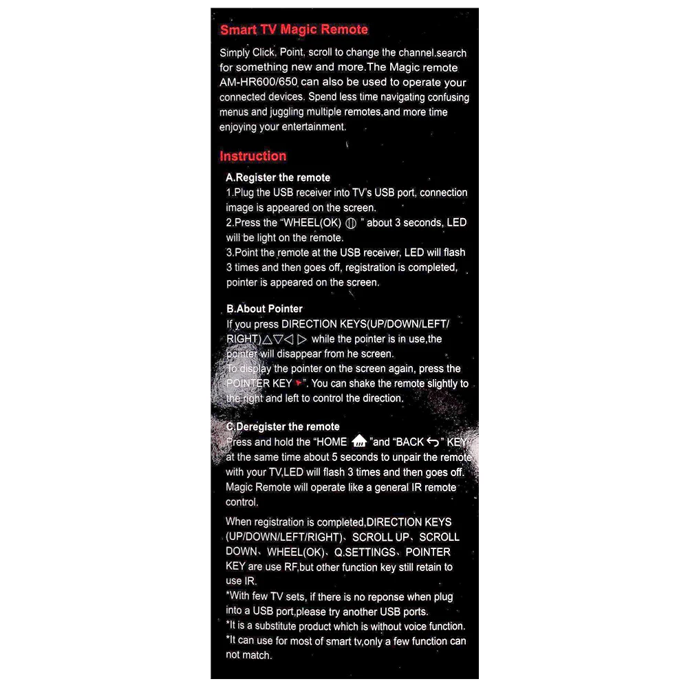 Новое высокое Замена AM HR19BA дистанционного Управление для LG AI ThinQ в формате 4K UHD OLED