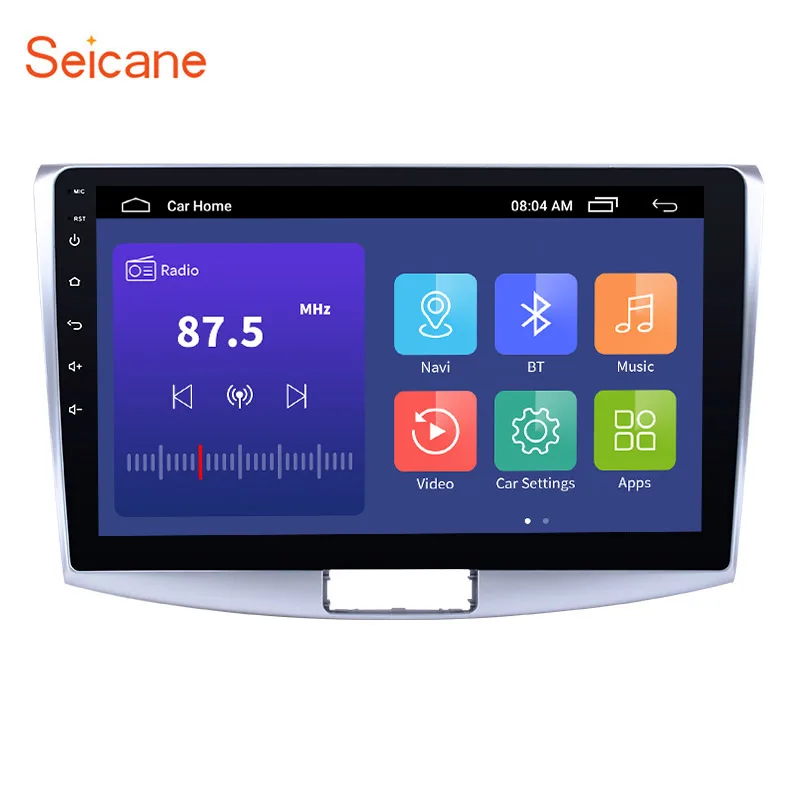 Автомагнитола Seicane мультимедийный проигрыватель 2 din на Android 10 0 1 дюйма с GPS для