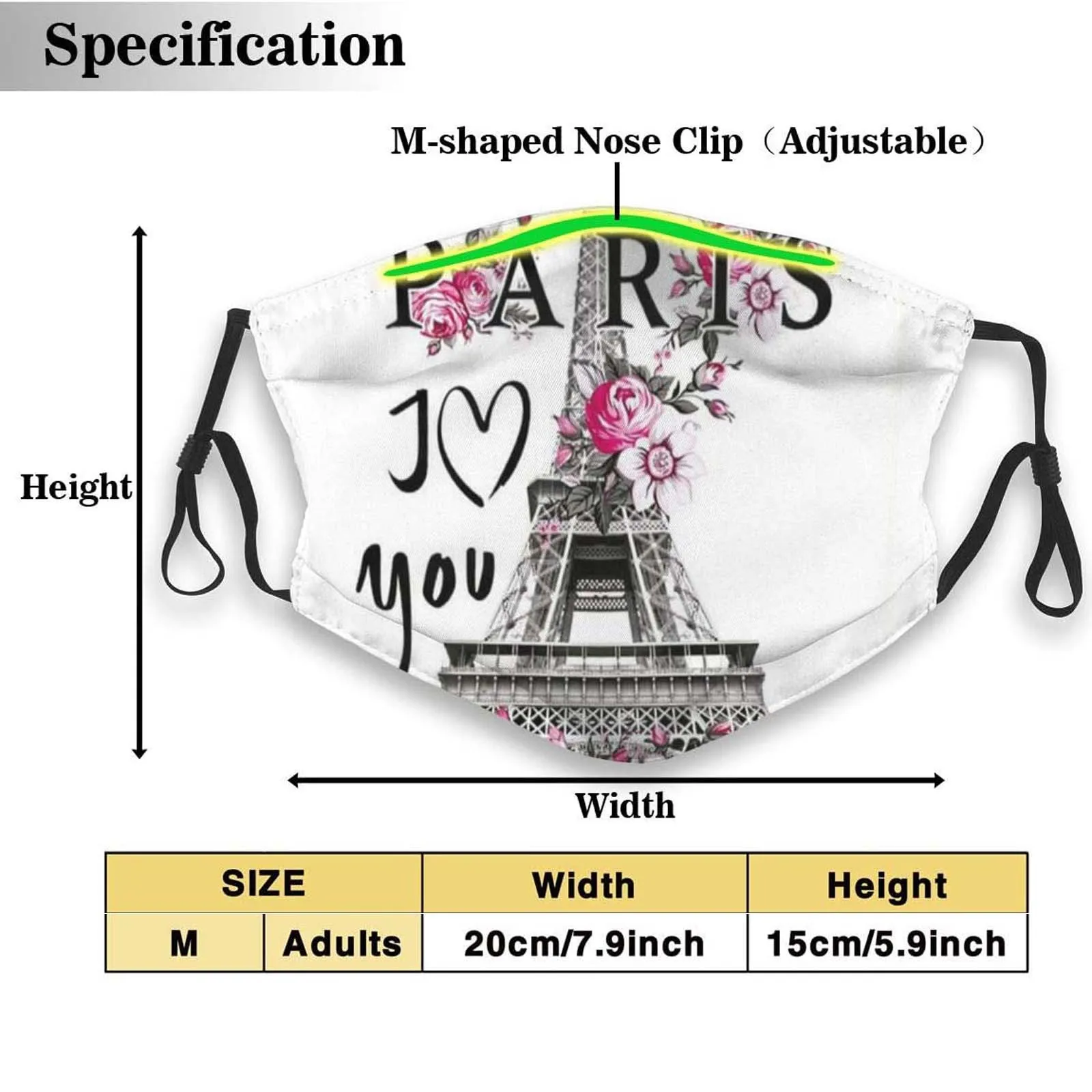 

Headband 1PC mascara mascarillas Adult's Prints Protection Face Mask Washable Earloop Mask+ 2PCS Filter mascara Maske #