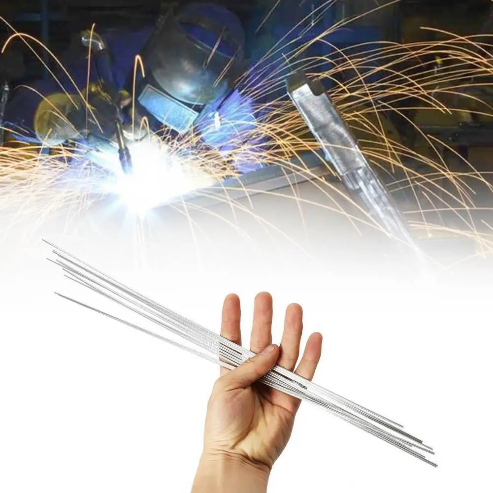 

10pcs/1 Pack Aluminum Welding Rods 1.6mm*2mm Copper Aluminum Weld Flux Cored Wire Low Temperature Aluminium Welding Rod LSD Tool