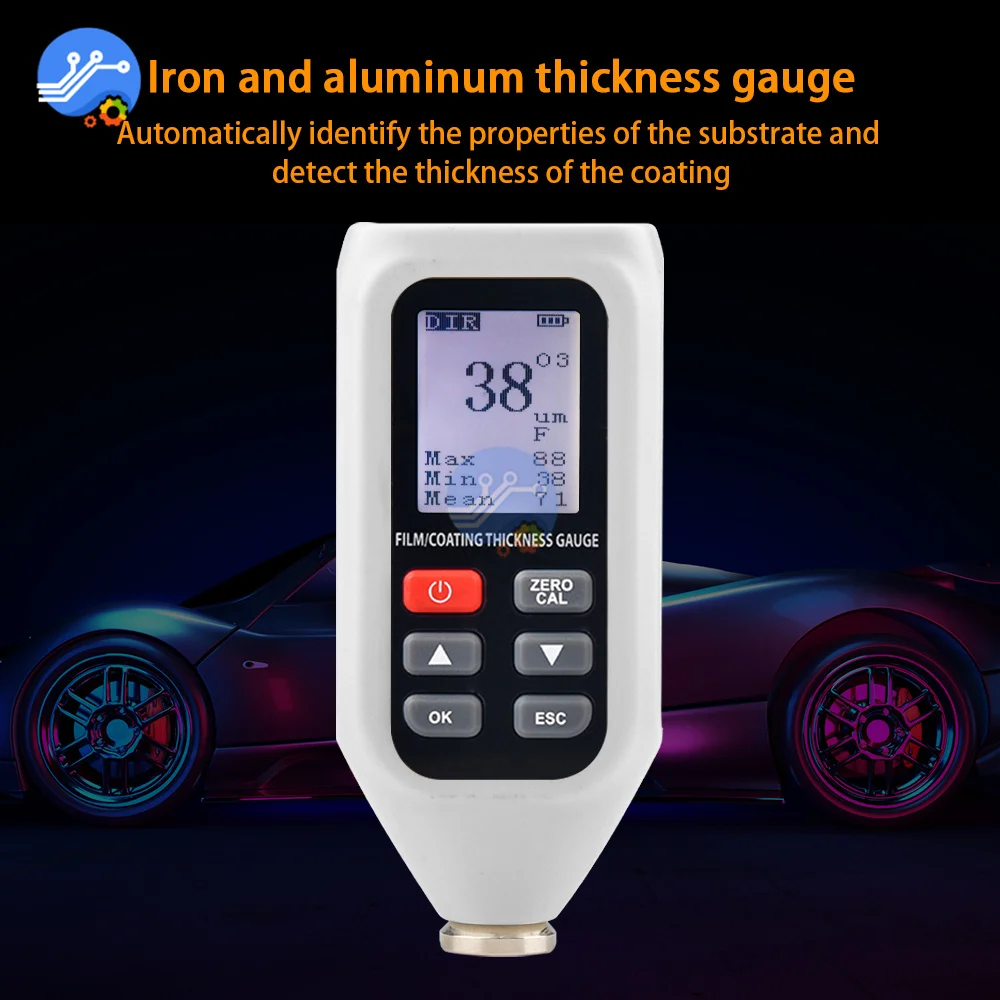 

Цифровой Ручной тестер толщины HT-128 LCD, поддерживает языковое переключение и сохранение данных с USB-интерфейсом и подсветкой