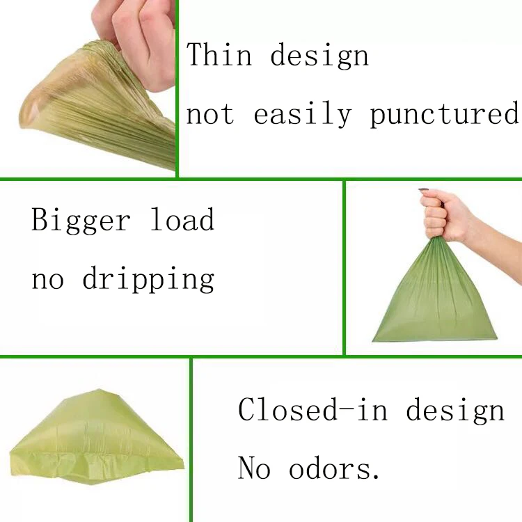 100% биоразлагаемый пластиковый пакет для собак мешок уборки отходов с дозатором