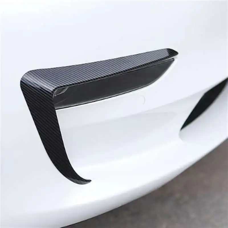 Блестящая передняя противотуманная фара из углеродного волокна для бровей ветра