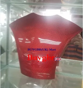 Красный/черный для HONDA CBR600RR 07-12 чехол из углеродного волокна бензобака задняя
